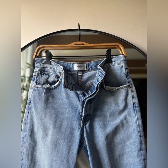 AGOLDE | straight leg frayed hem | size 26 - Picture 3 of 7